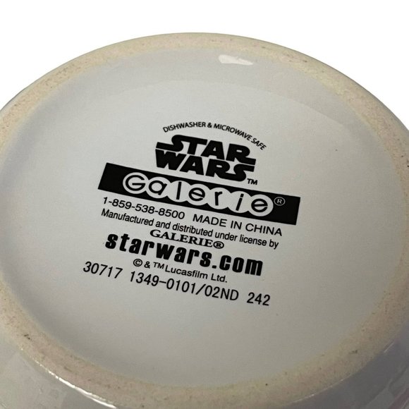 STAR WARS Cup Mug Yoda Chewbacca COFFEE Tea Cocoa Green Lucasfilm Galerie 12oz - Picture 8 of 8